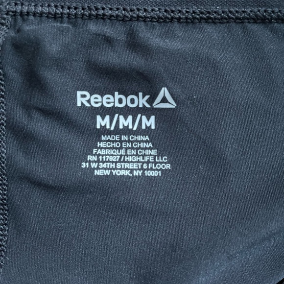 Reebok Athletic Shorts Black/Gray Built In Undershorts Women's Medium - Picture 5 of 8